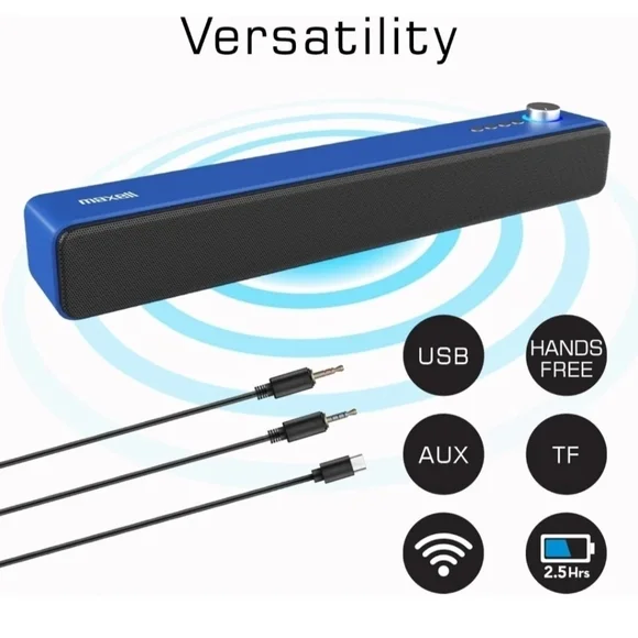 Maxell Wireless Soundbar & Voice Amplifier With 2.4Ghz Microphone